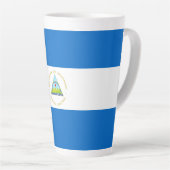 ニカラグア国旗 カフェラテマグ (右アングル)