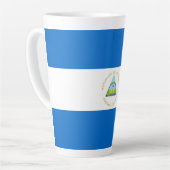 ニカラグア国旗 カフェラテマグ (左アングル)