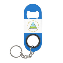 ニカラグア国旗 キーホルダー栓抜き