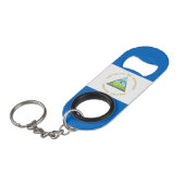 ニカラグア国旗 キーホルダー栓抜き (正面アングル)