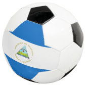 ニカラグア国旗 サッカーボール (3/4)