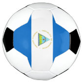 ニカラグア国旗 サッカーボール (回転)
