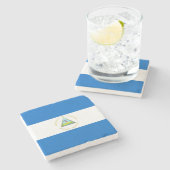 ニカラグア国旗 ストーンコースター (横)