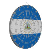ニカラグア国旗 ダーツボード (正面左)