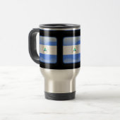 ニカラグア国旗 トラベルマグ (正面左)