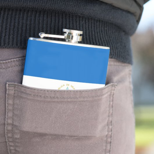 ニカラグア国旗 フラスク (インサイチュ)