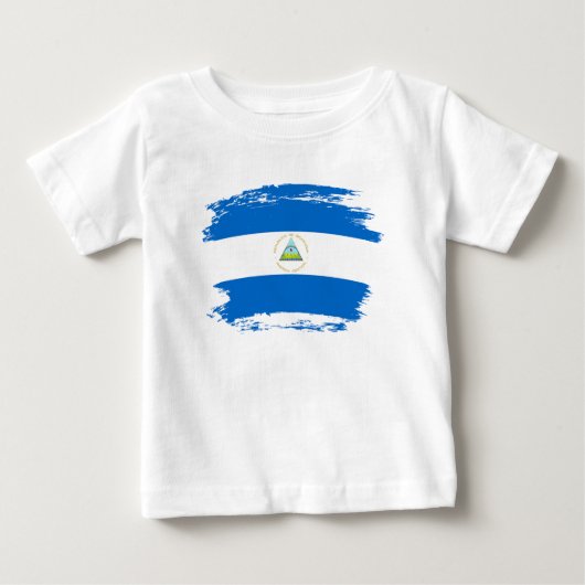 ニカラグア国旗 ベビーTシャツ (正面)