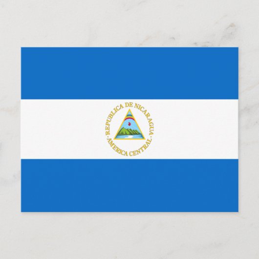 ニカラグア国旗 ポストカード (正面)