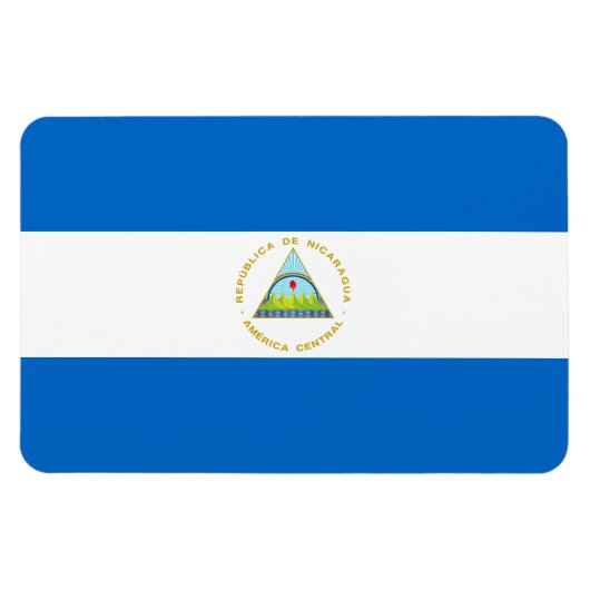 ニカラグア国旗 マグネット (横)