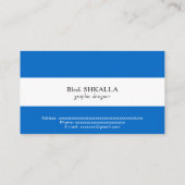 ニカラグア国旗 名刺 (裏面)