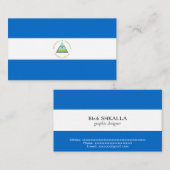 ニカラグア国旗 名刺 (正面/裏面)