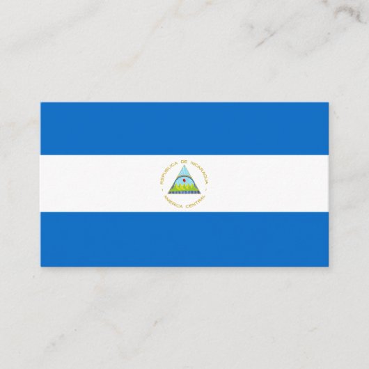 ニカラグア国旗 名刺 (正面)