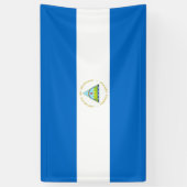 ニカラグア国旗 横断幕 (縦)