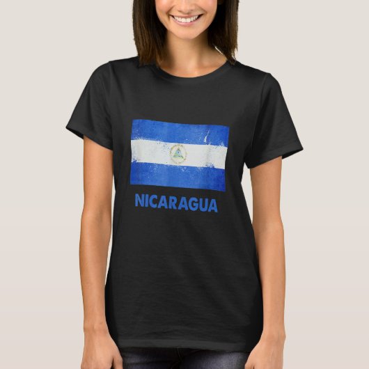 ニカラグア国旗 Tシャツ (正面)