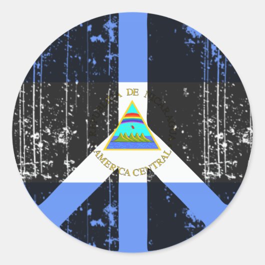 ニカラグア平和 ラウンドシール (正面)