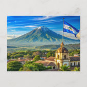 ニカラグア様式の街並み ポストカード (正面)