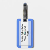 ニカラグア簡単ID個人用フラグ ラゲッジタグ (裏面縦)