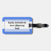 ニカラグア簡単ID個人用フラグ ラゲッジタグ (裏面横)