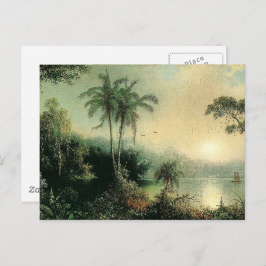 ニカラグア絵画の日の出M.J.ヘード ポストカード (正面/裏面)