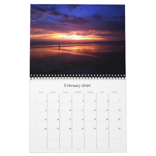 ニカラグア2026 カレンダー (2月 2026)