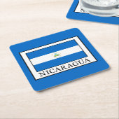 ニカラグア スクエアペーパーコースター (アングル)