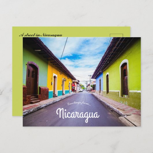 ニカラグカラフルアの家 ポストカード (正面/裏面)