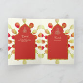 ニカワリーマ結婚式招待状プログラムRSVP カード (内部)