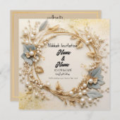 ニカ結婚式招待状 招待状 (正面/裏面)