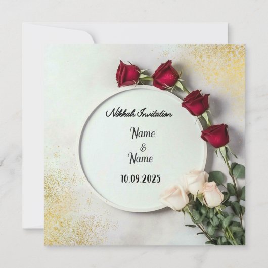 ニカ結婚式招待状 招待状 (正面)