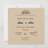 ニカ結婚式招待状 招待状 (裏面)