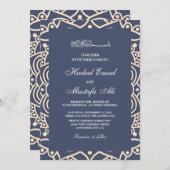 ニカ・ムスリム結婚式招待状 招待状 (正面/裏面)