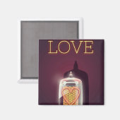 ニキシー管 'Love' ビンテージ ポスター マグネット (正面/裏面)