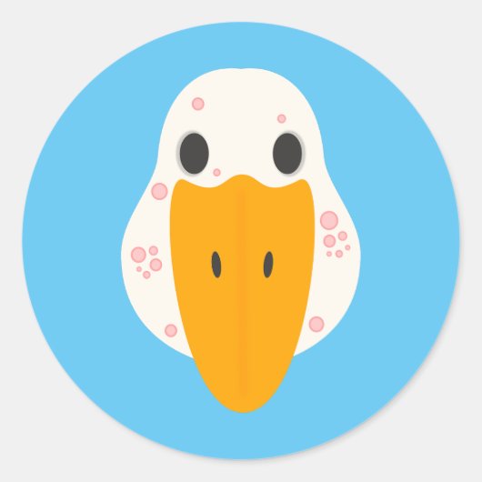 ニキビ貼りガチョウ ラウンドシール (正面)