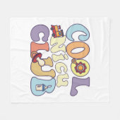 ニクククールラブネオナタル集中ユ気にニットナース フリースブランケット (正面(横))