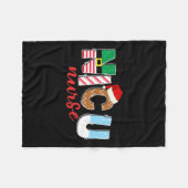 ニククリスマスnicuナースクリスマスパーティーニクナーシング フリースブランケット (正面(横))