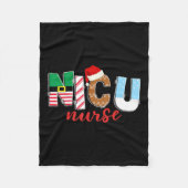 ニククリスマスnicuナースクリスマスパーティーニクナーシング フリースブランケット (正面)