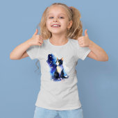 ニクシーと名付けられた猫 - 水彩画風 Tシャツ