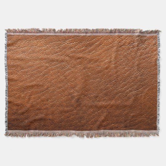 ニクズクの革 スローブランケット (正面)