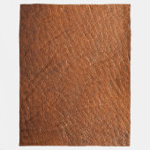 ニクズクの革 フリースブランケット (正面)