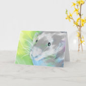 "ニクズク"の空白のな挨拶状 カード (黄色い花)