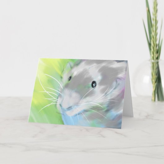 "ニクズク"の空白のな挨拶状 カード (正面)