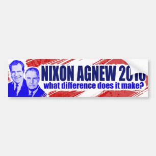 ニクソンかAgnew 2016年 バンパーステッカー
