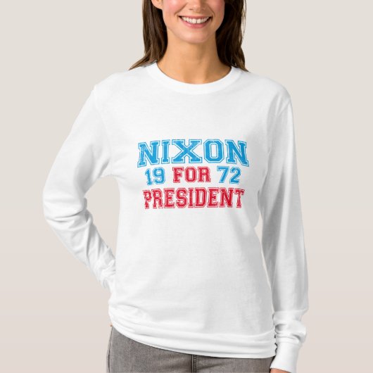 ニクソンの1972年の選挙 Tシャツ (正面)