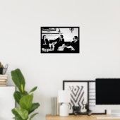 ニクソン大統領とヘンリー・キッシンガーのゴルダ・ミール ポスター (ホームオフィス)