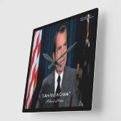 ニクソン&ノーブック引用文の壁時計 スクエア壁時計 (傾斜)