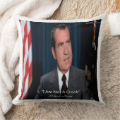 ニクソン&私はクロック綿枕ではない クッション (ブランケット)