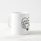 ニクナースフローラハート聴診器 コーヒーマグカップ (正面左)
