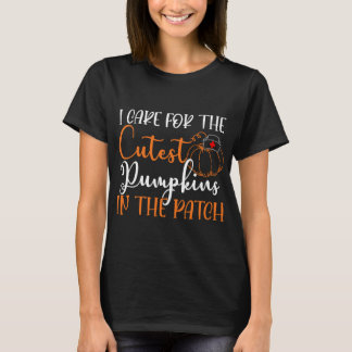 ニクナース気にハロウィンIのカボチャ Tシャツ