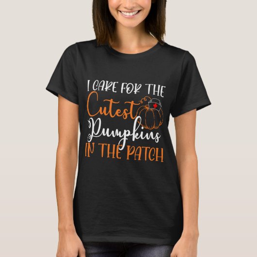 ニクナース気にハロウィンIのカボチャ Tシャツ (正面)