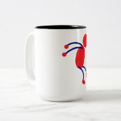 ニクブヌスティックマンマグ ツートーンマグカップ (正面左)